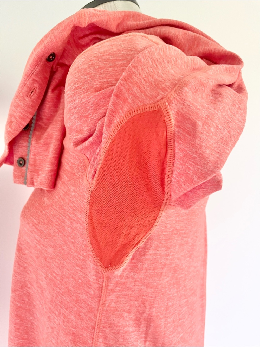Lululemon Ride On Henley Long Sleeve Heathered Orange Top size 6 - Picture 9 of 12
